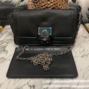 My Flat In London Black Crossbody Bag With Pouch